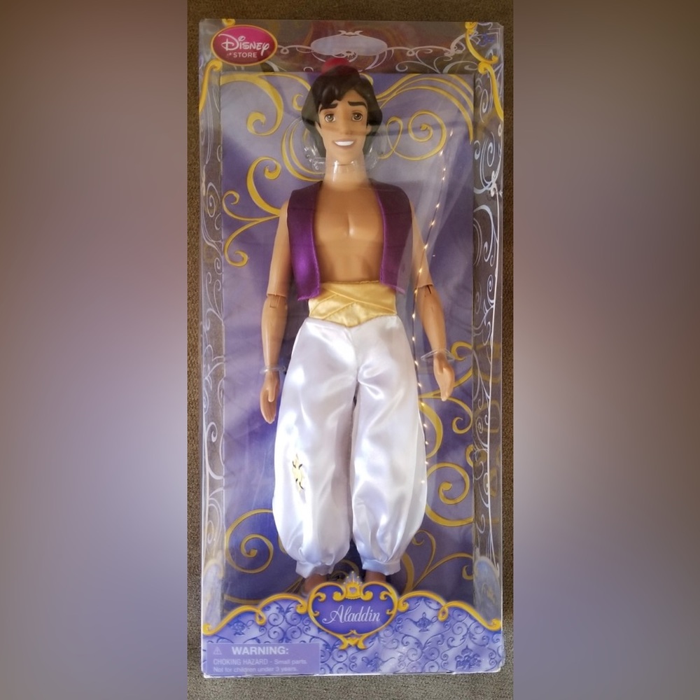 Disney Store Exclusive Classic Doll Collection Aladdin Doll in Box